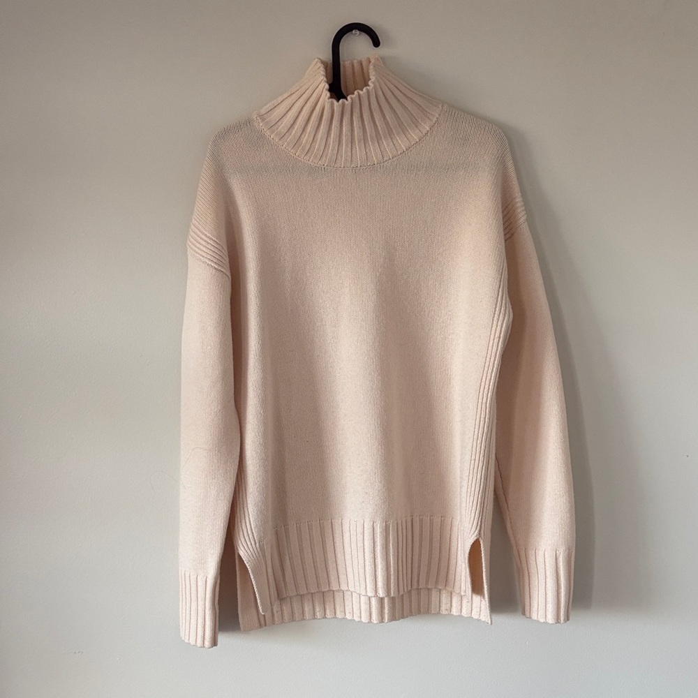 Comptoir Des Cotonniers Cream Cowl Neck Sweater 100% wool